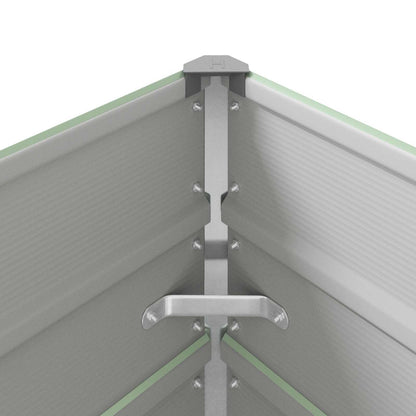 Planteringskärl Pastellgrön 195 x 100 x 45 cm Galvaniserat Stål