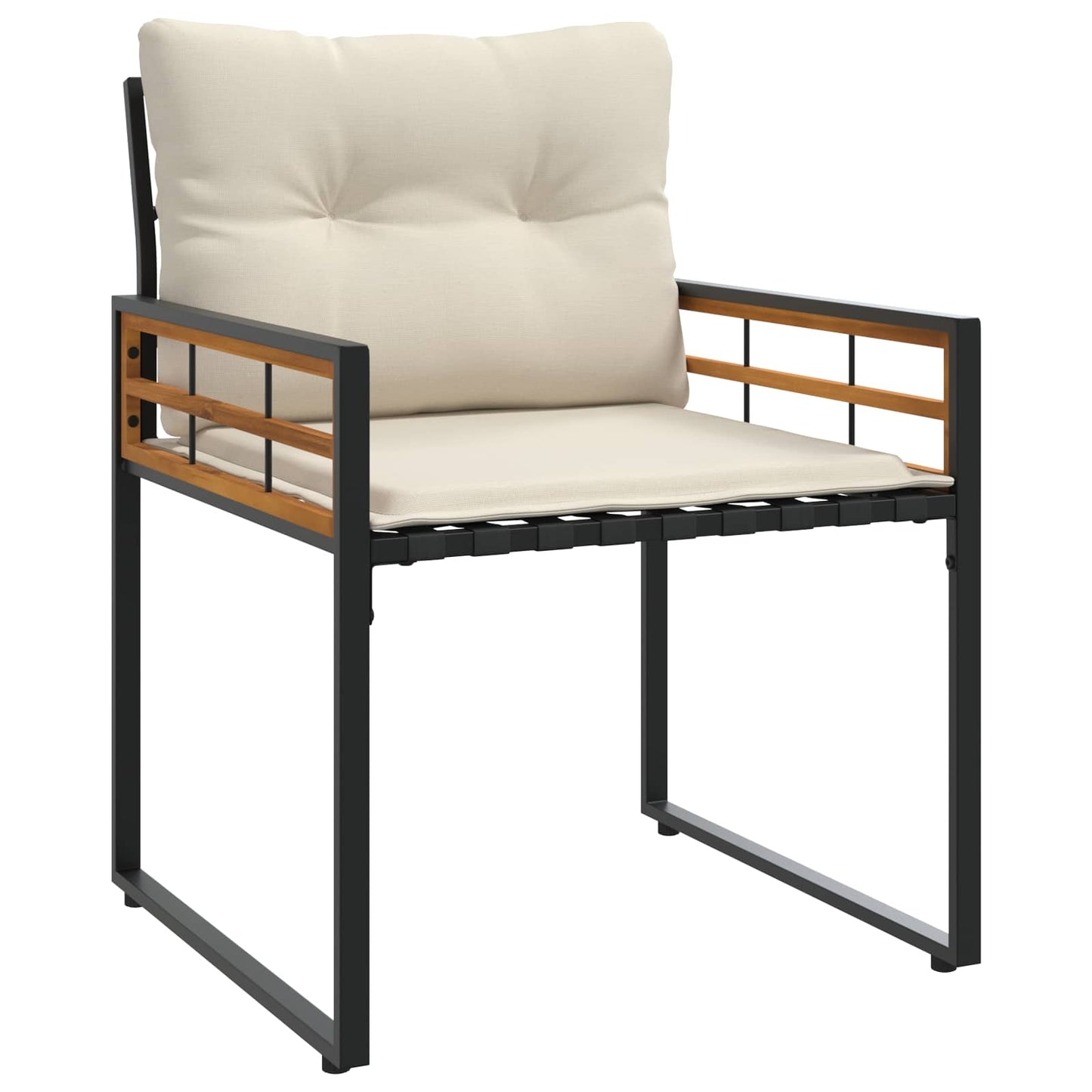 Utemöbelset med kudde 3 pcs Kräm