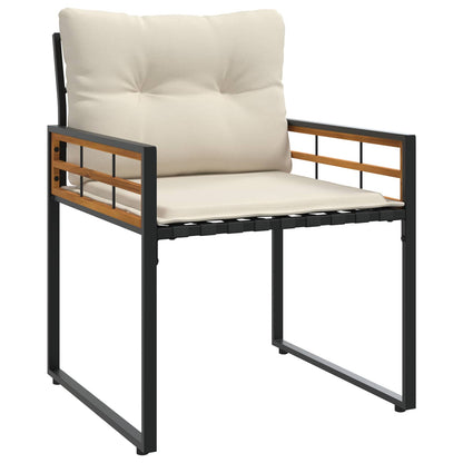 Utemöbelset med kudde 3 pcs Kräm