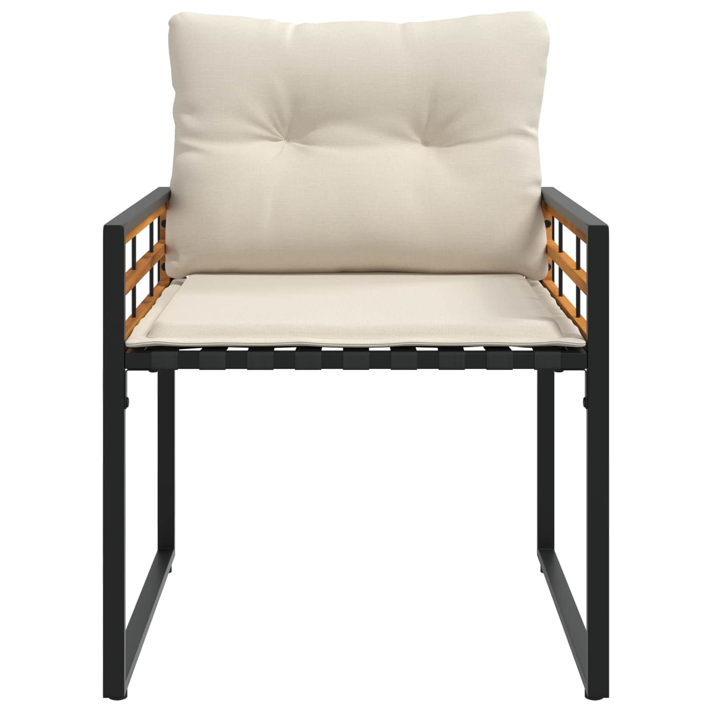 Utemöbelset med kudde 3 pcs Kräm