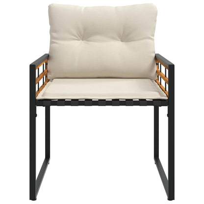 Utemöbelset med kudde 3 pcs Kräm