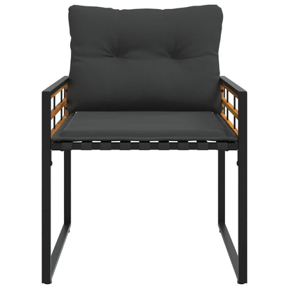 Utemöbelset med kudde 3 pcs Dim grå