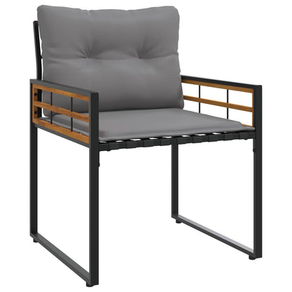 Utemöbelset med kudde 3 pcs Ljusgrå