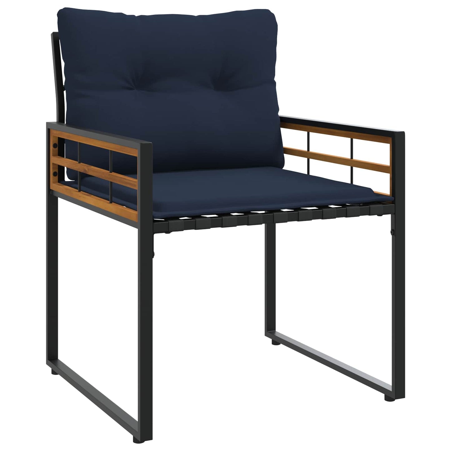 Utemöbelset med kudde 3 pcs Marinblå