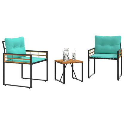 Utemöbelset med kudde 3 pcs Turkos