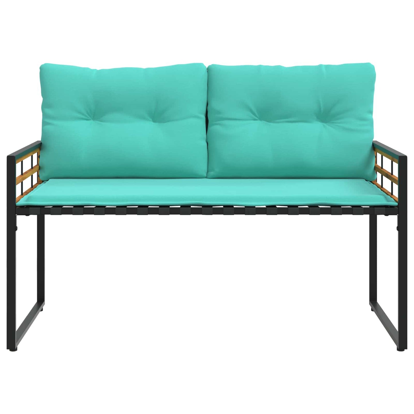 Trälagerssoffa med kudde Enfärgad Turkos 114 x 55 x 77 cm