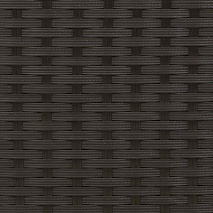 bänk med kudde Svart och krämvit 115 x 65 x 72 cm Rotting