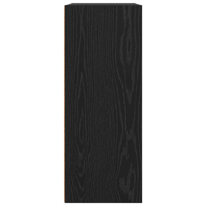 Hyllsystem Svart Ek 60 x 30 x 76.5 cm Konstruerat trä