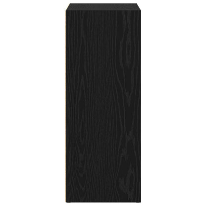 Hyllsystem Svart Ek 60 x 30 x 76.5 cm Konstruerat trä