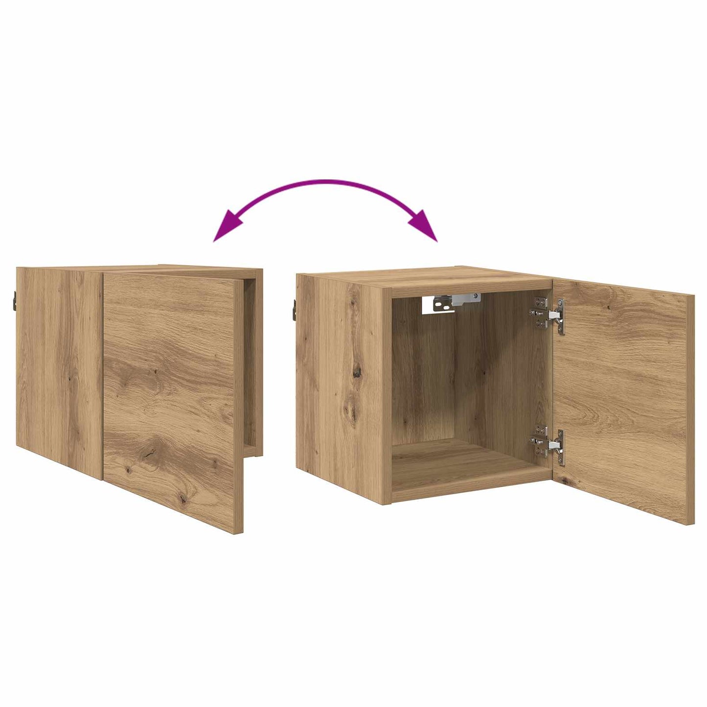 TV-skåp Artisan Ek 30,5 x 30 x 30 cm Konstruerat trä