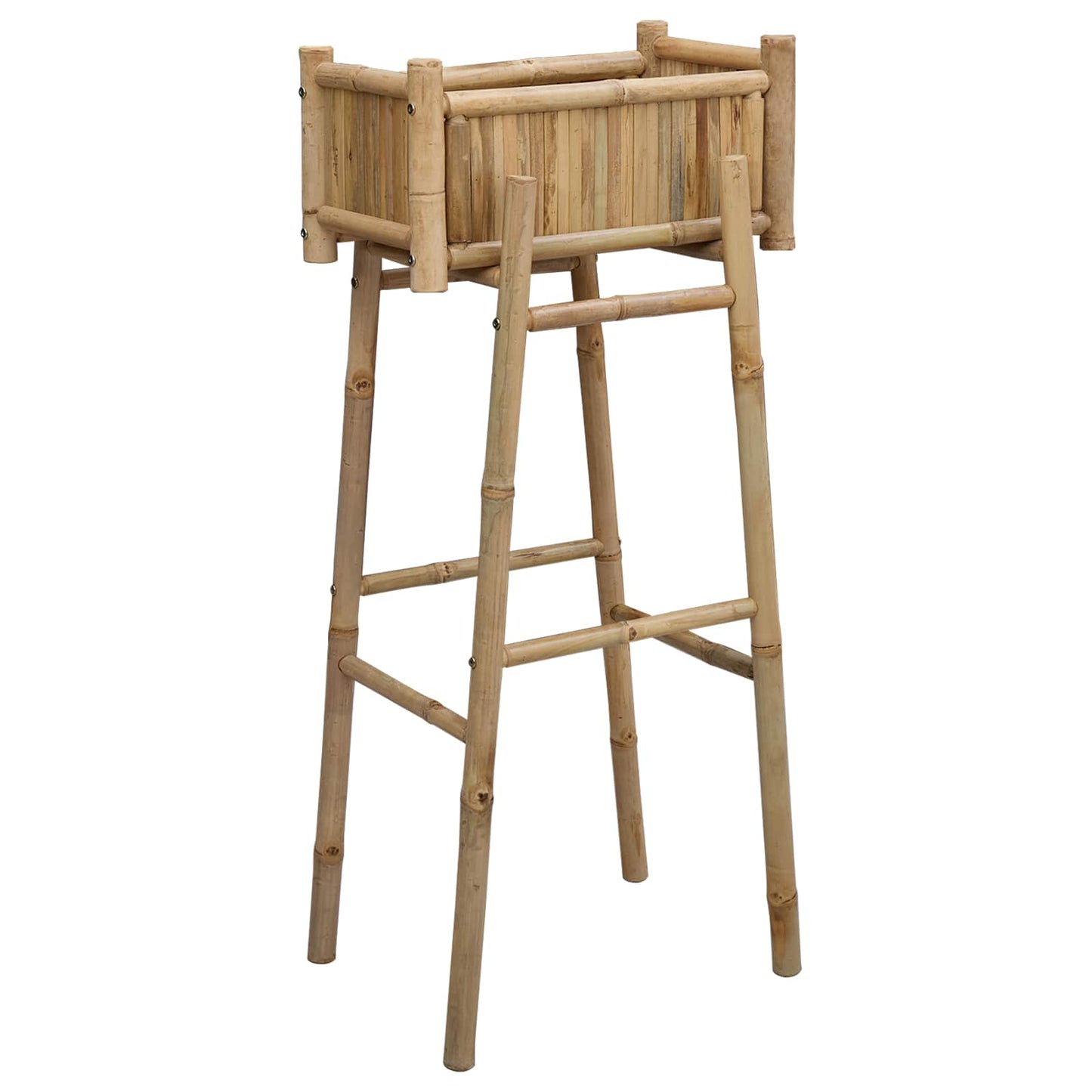 Trädgårdsplanta med hållare Naturfärg 50 x 38 x 114 cm Bambus