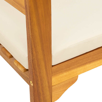 bänk med kudde Naturlig Olja Ytbehandling 114 x 46 x 82,5 cm