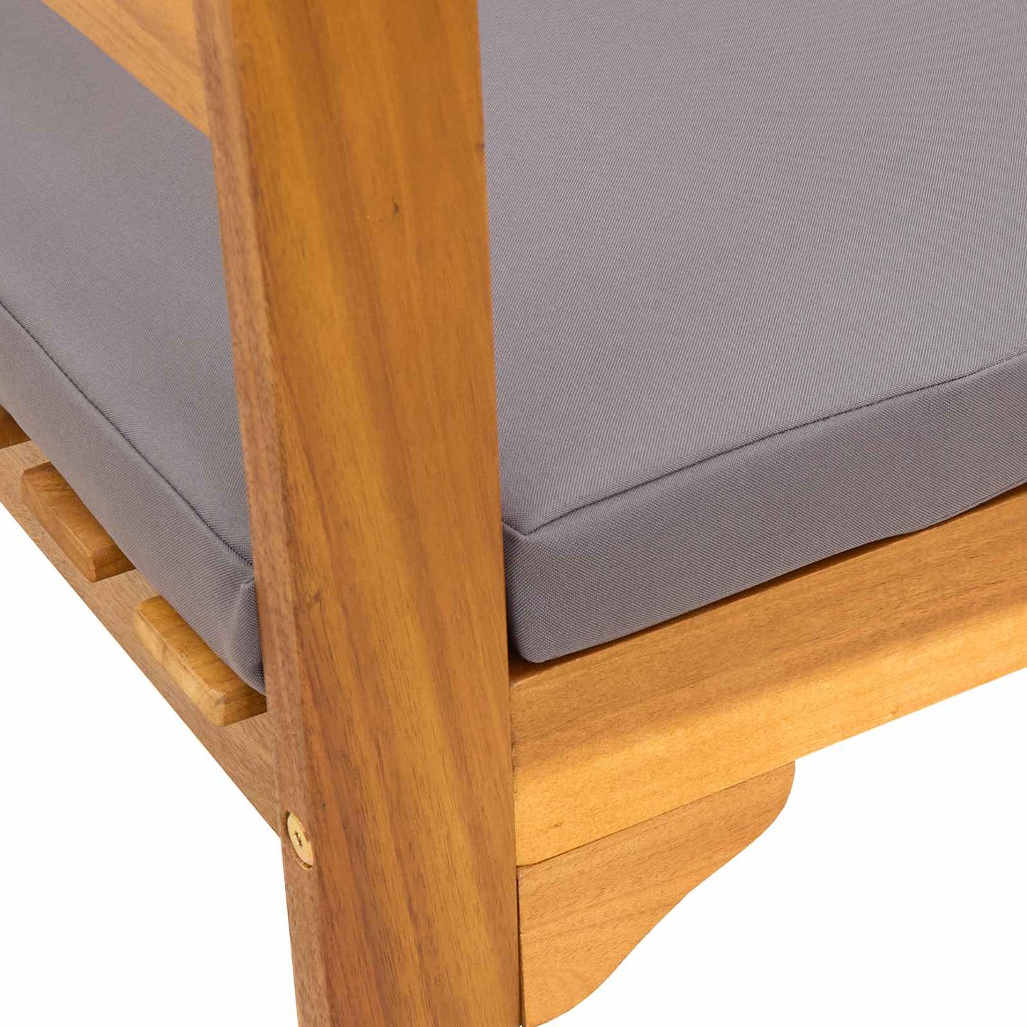 bänk med kudde Naturlig Olja Ytbehandling 114 x 46 x 82,5 cm