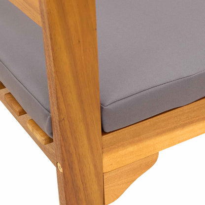 bänk med kudde Naturlig Olja Ytbehandling 114 x 46 x 82,5 cm