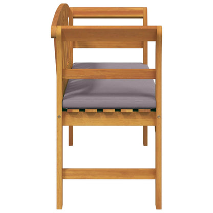 bänk med kudde Naturlig Olja Ytbehandling 114 x 46 x 82,5 cm