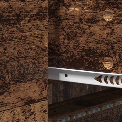 TV-skåp med led Gammalt trä 140 x 34 x 40 cm Konstruerat trä