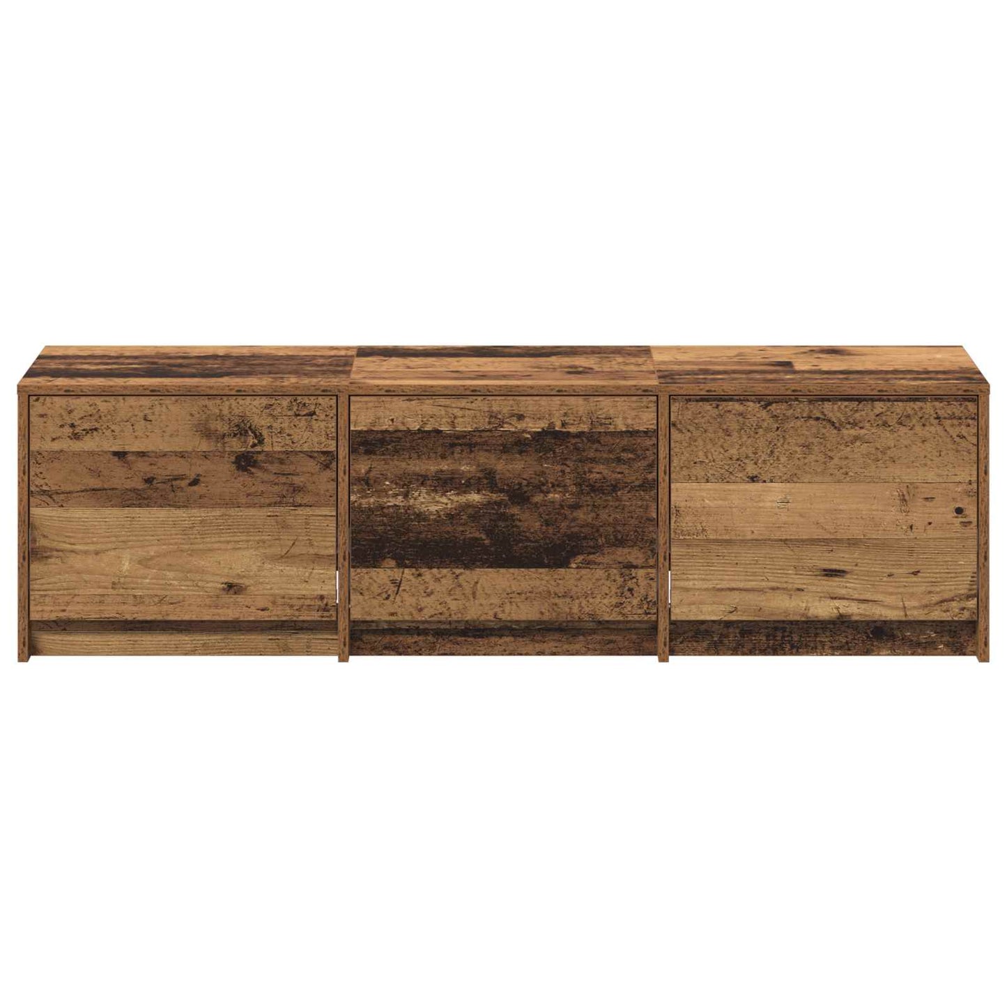 TV-skåp med led Gammalt trä 140 x 34 x 40 cm Konstruerat trä