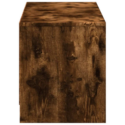 TV-skåp med led Rökt ek 140 x 34 x 40 cm Konstruerat trä