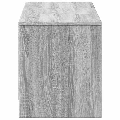 TV-skåp med led Grå Sonoma 140 x 34 x 40 cm Konstruerat trä