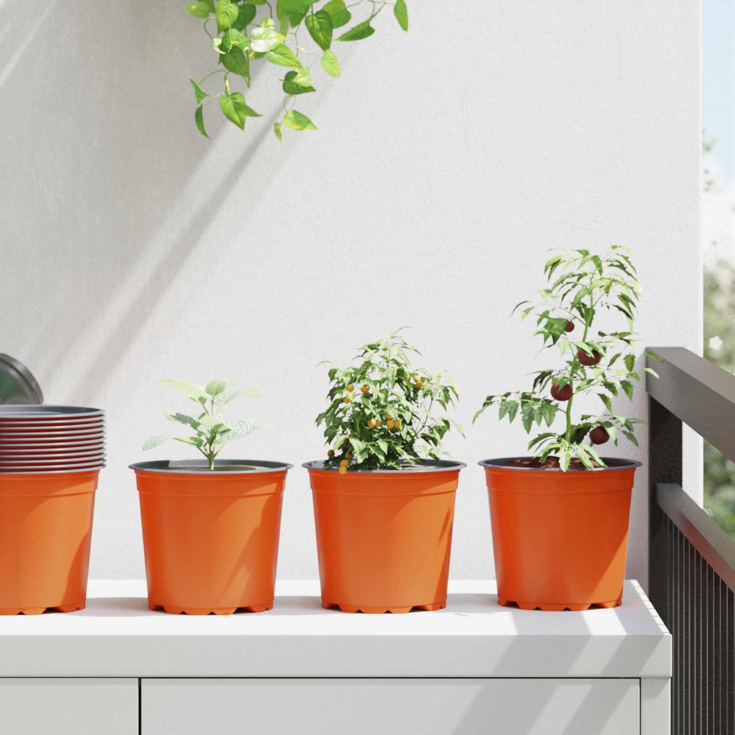 Blomkruka 100 pcs Terracotta Ø 15 x 13 cm Plast
