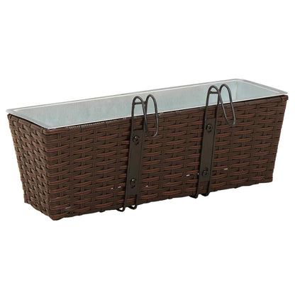 Räcke 2 pcs 50 x 17 x 17 cm Metall