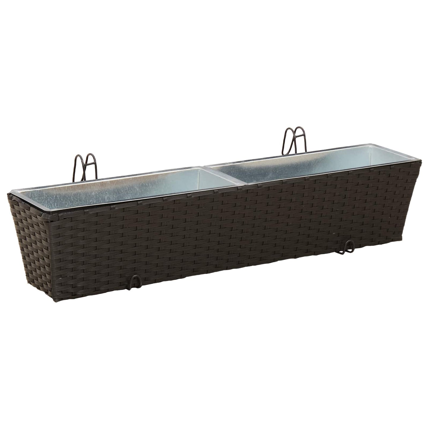 Räcke 2 pcs 80 x 17 x 17 cm Metall