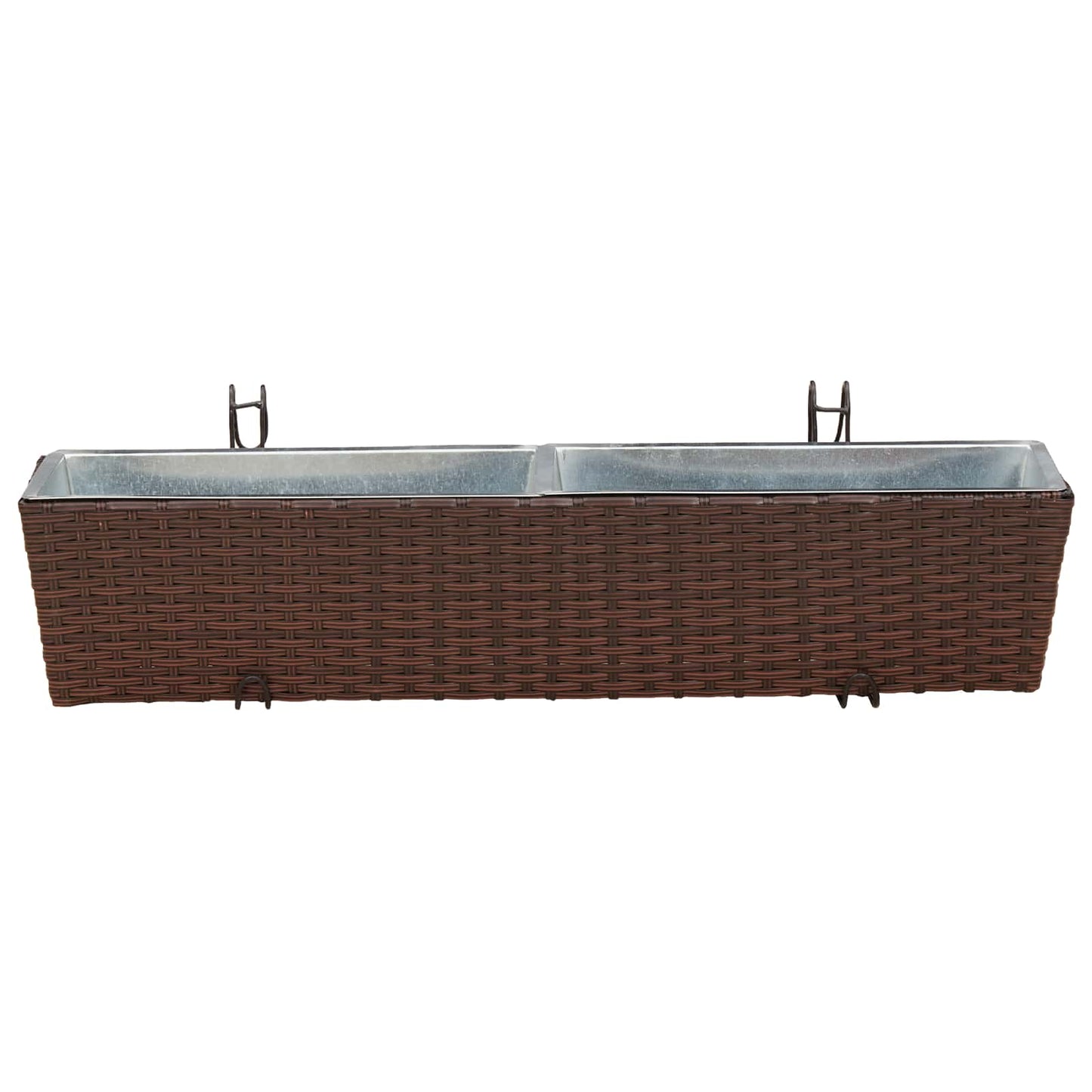 Räcke 2 pcs 80 x 17 x 17 cm Metall