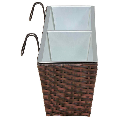 Räcke 2 pcs 80 x 17 x 17 cm Metall