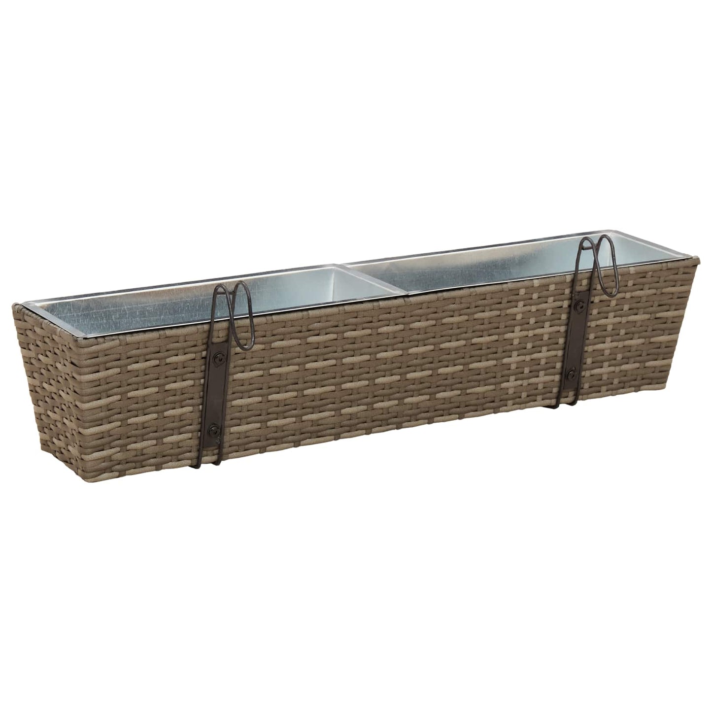 Räcke 2 pcs 80 x 17 x 17 cm Metall