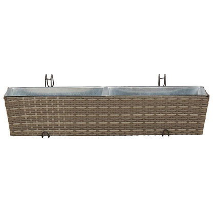Räcke 2 pcs 80 x 17 x 17 cm Metall