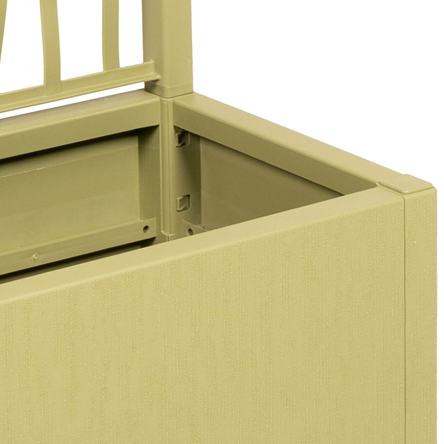 Trädgårdsplanterare med trellis Grön 36 x 36 x 140 cm PP