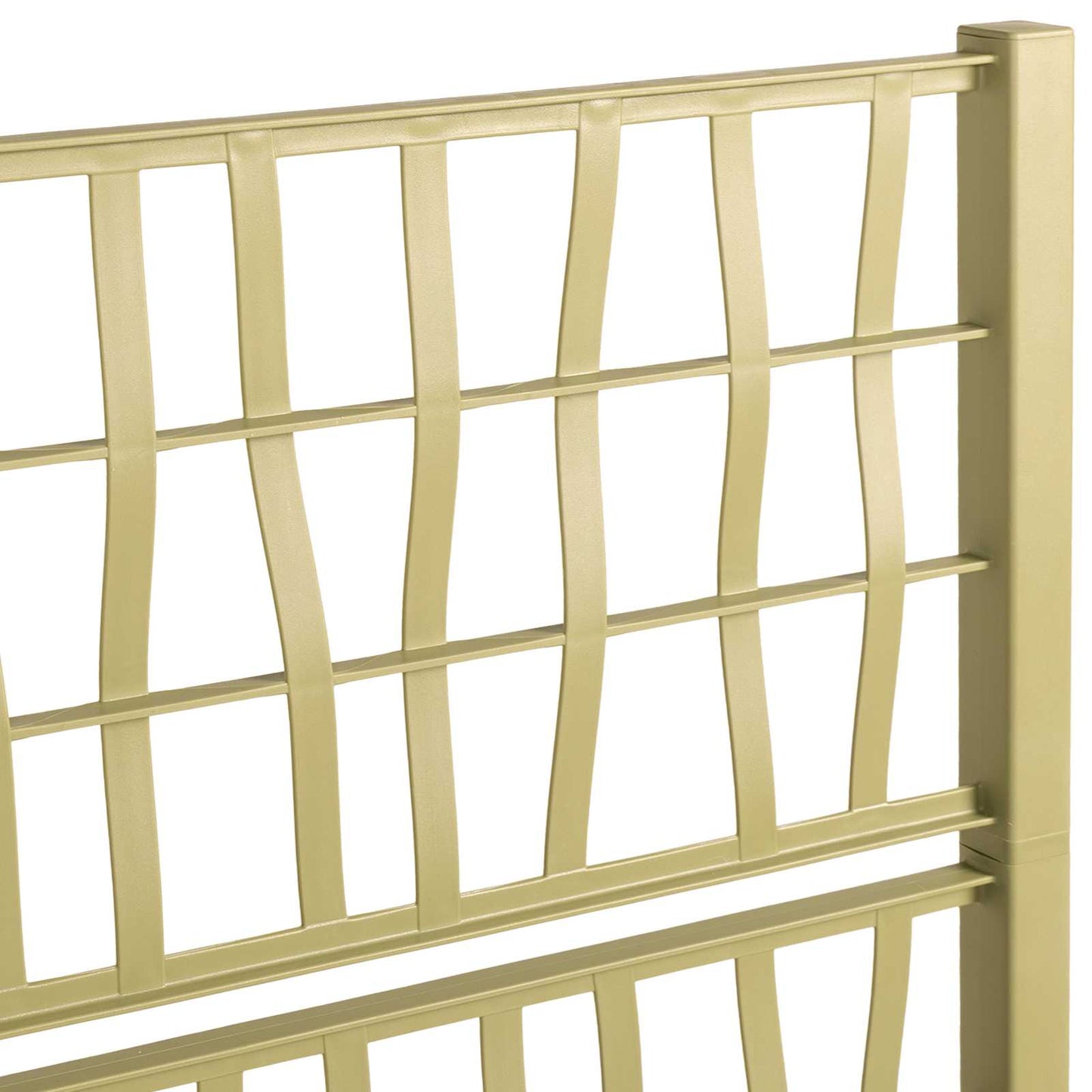 Trädgårdsplanterare med trellis Grön 80 x 36 x 140 cm PP
