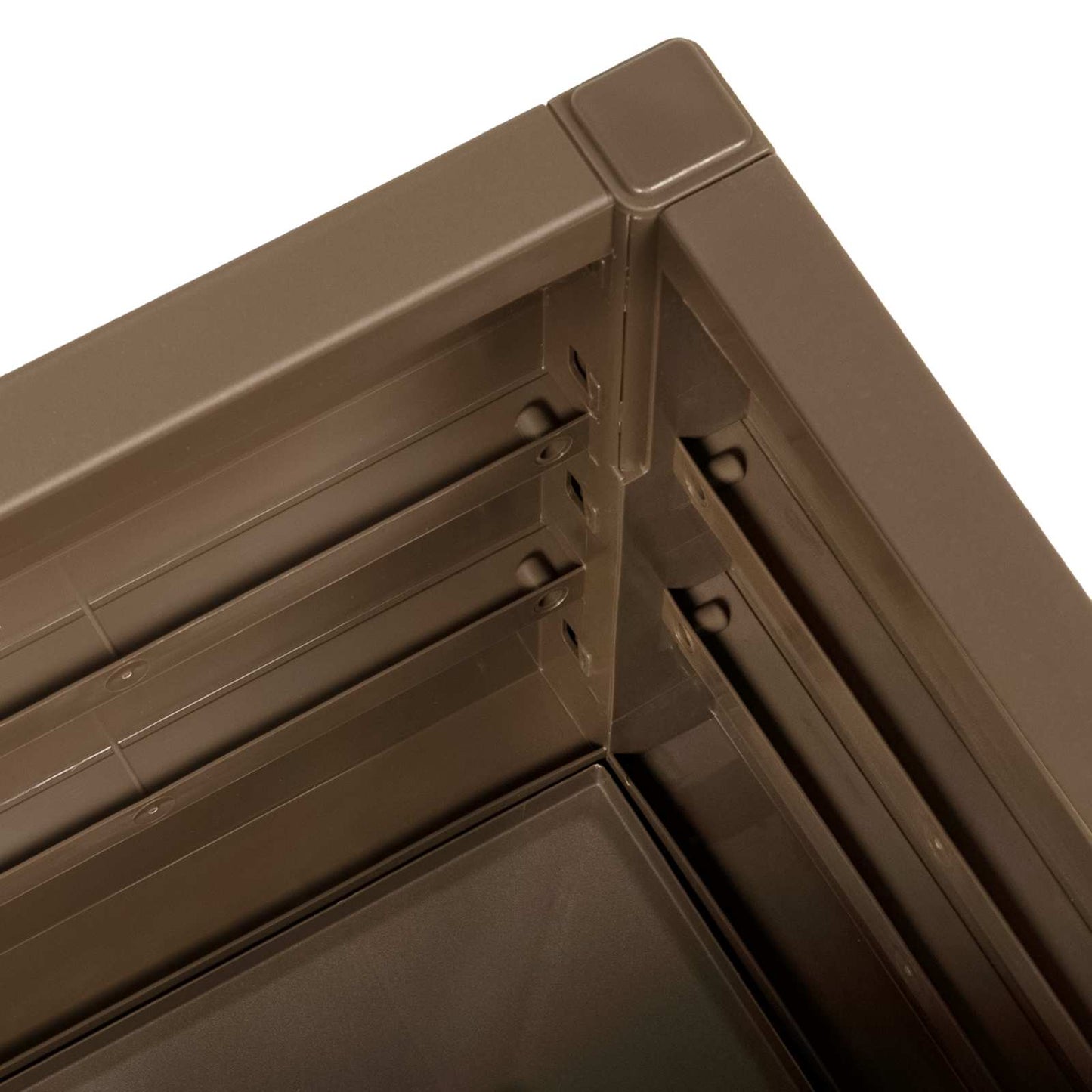 Trädgårdsblomlåda Brun 80 x 36 x 35 cm PP