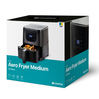 Champion Air Fryer Medium 3,5L 1500W Svart