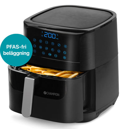 Champion Air Fryer XL Ceramic 5,5L 1800W Svart