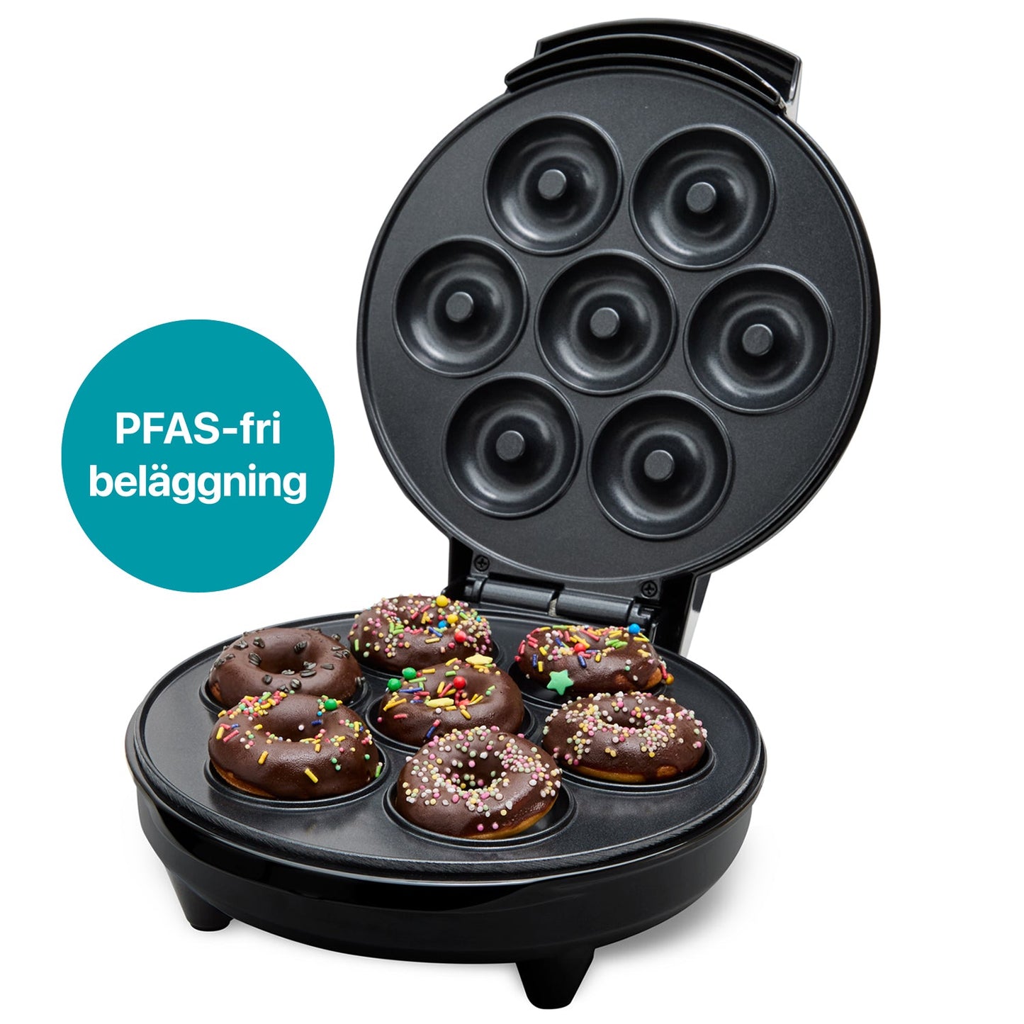 Champion Donut Maker Ceramic 7 Munkar 700W Svart