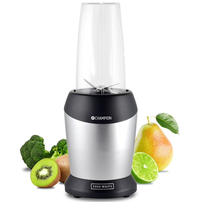 Champion Nutrition Blender 1000W Svart/Silver