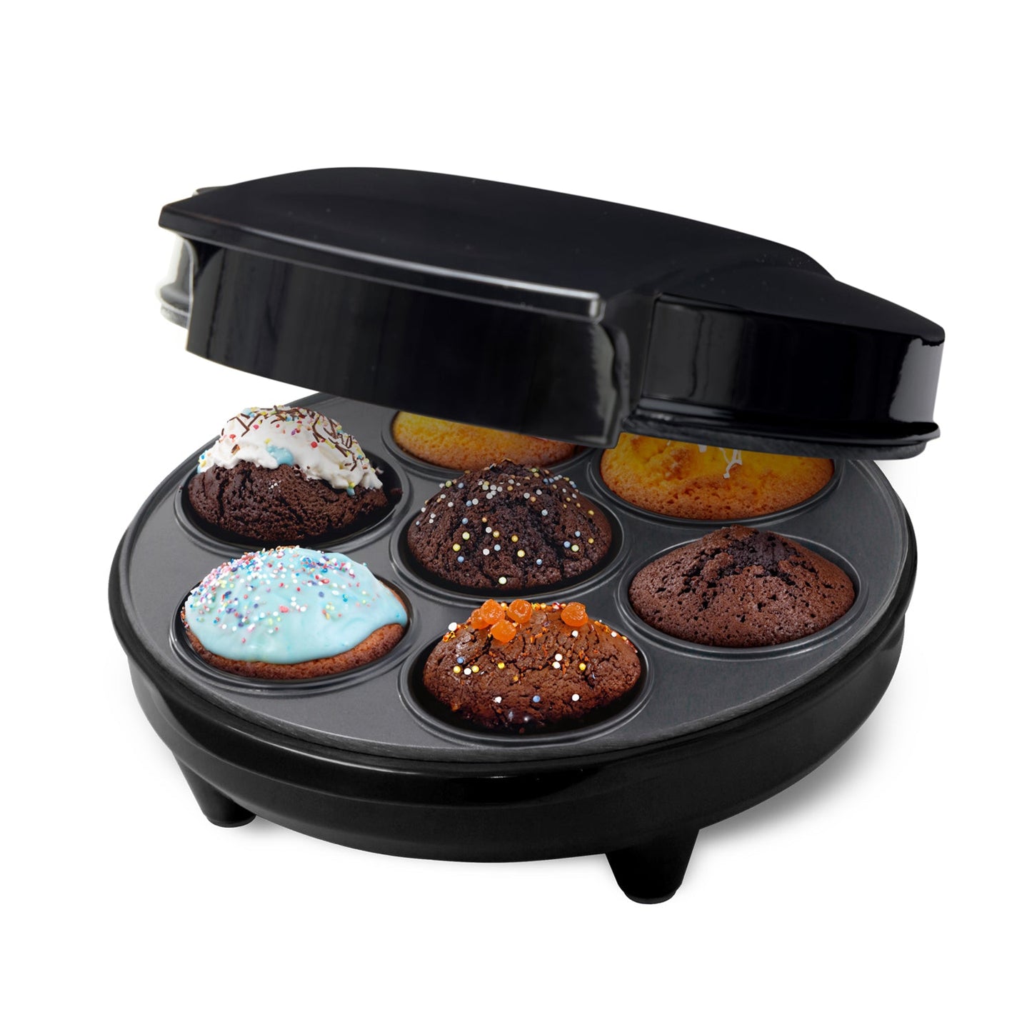 Champion Muffin Maker Ceramic 7 Muffins 700W Svart