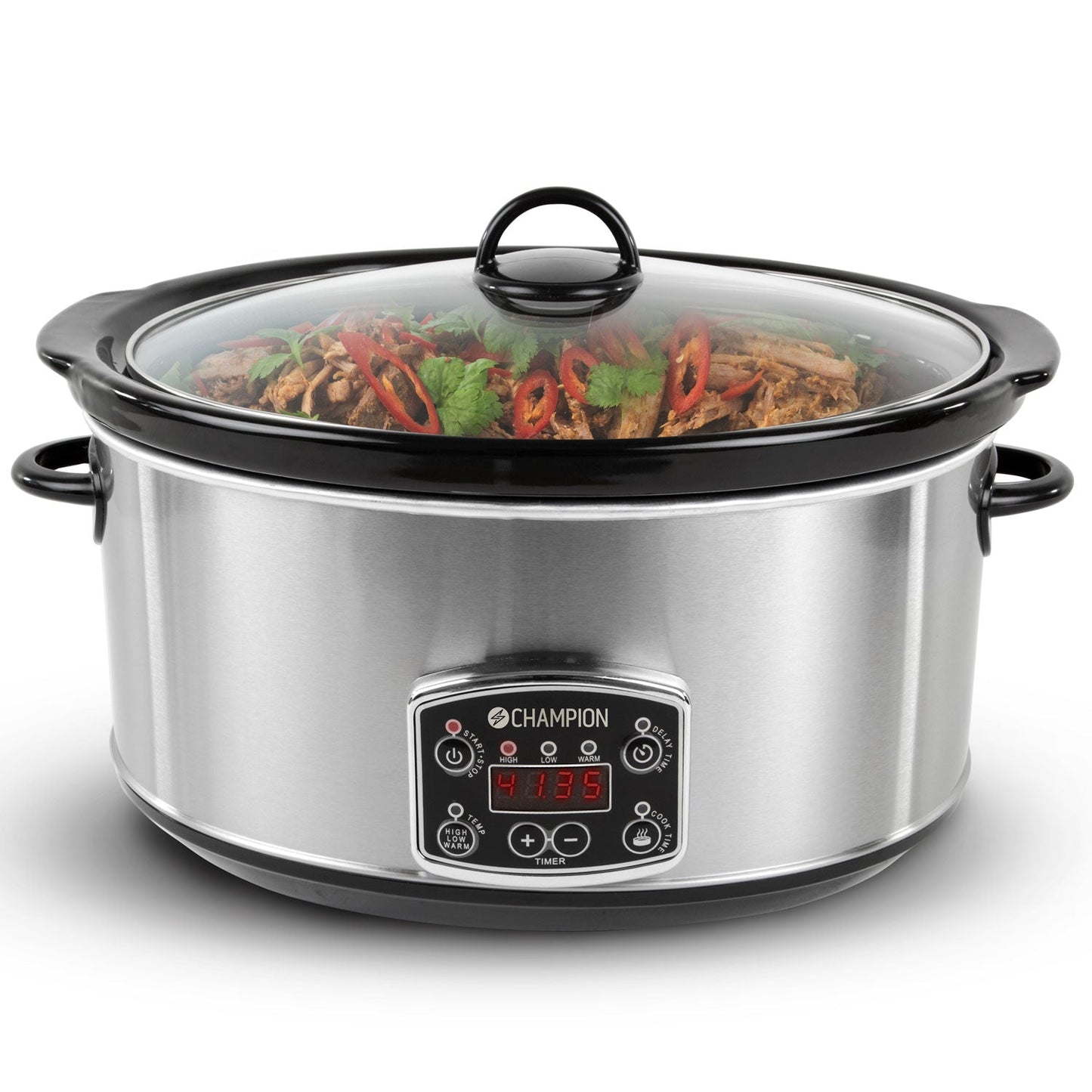 Champion Slowcooker 6,5L 320W Rostfri